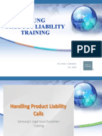 PRODUCT LIABILITY TRAINING