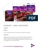 Cadbury - Early Adopters: Google+