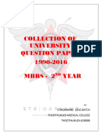 Collection of University Question Paper 1990-2016 Mbbs - 2 Year