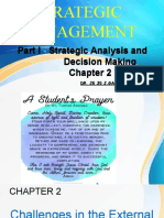 Chapter 2 of Part 1 Strategic Management and Decision Making