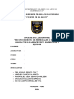 Informe de Laboratorio Materiales y Equipo 1