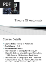 Theory of Automata