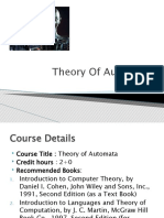 Theory of Automata