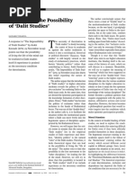 Theory and The Possibility of Dalit Studies' Saurabh Todariya