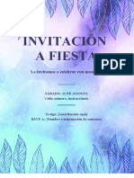 Invitación A Fiesta