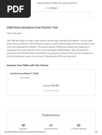 CSM Exam Questions - CSM Mock Test - CSM Free Practice Test