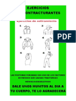 Afiche Ejercicios Descontracturantes