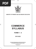 Commerce Syllabus: Form 1 - 4