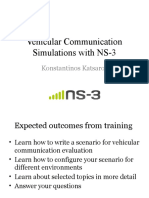 Vehicular Communication Simulations With NS-3: Konstantinos Katsaros
