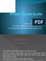 IPTEKS DALAM ISLAM