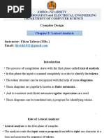 Compiler Design: Ambo University School of Informatics and Electrical Engineering Department of Computer Science