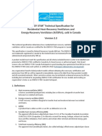 Heat - Energy Recovery Ventilators (HRVS) and (ERVs) - ENERGY STAR Technical Specifications