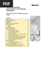 10961B: Automating Administration With Windows Powershell: Microsoft Hyper-V Classroom Setup Guide