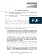 Circular 249-2017 (Cumplimiento de Las Politicas Del Sistema de Gestion Documental Orfeo)