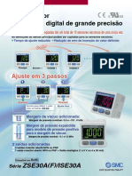 SMC Pressotatos Sensores Fluxostatos Serie ISE30A ZSE30A (PO)