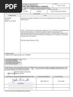 Statement of Compliance With Airworthiness Standards: in Support of Minor Design Changes To STC SA2968SO