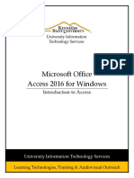 0484 Introduction to Access 2016