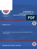 Renewable Energy Resource (Hydro-Electric Power) : Lesson 11