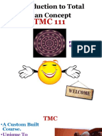 Introduction To Total Man Concept TMC111 22082018-Prof Aize Obayan
