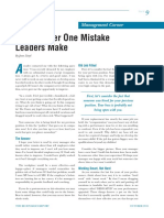 The Number of Mistake Leaders Make