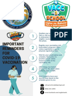 Important Reminders FOR COVID-19 Vaccination: Cebu - Province@deped - Gov.ph (032) 255-6405