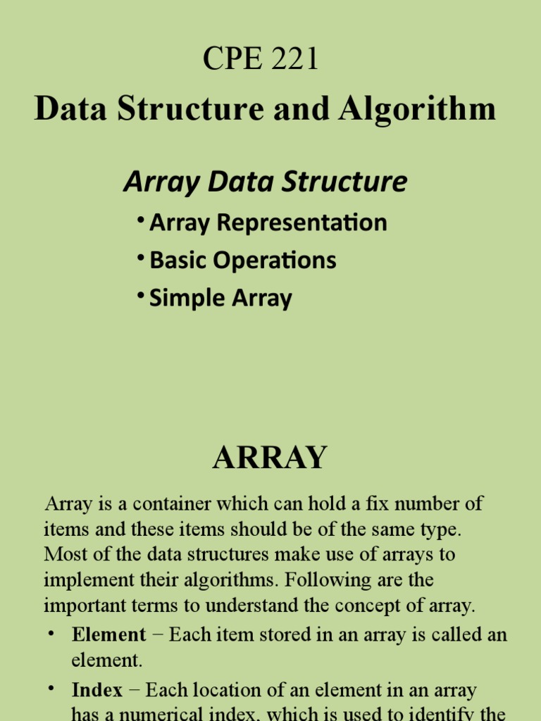 A3 Array Data Structure | Download Free PDF | Array Data Structure ...