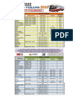 Hispano Chelvana Horarios Verano 2020