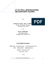 The Effect of Prill Specifications On Emulsion-ANFO Blends