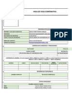 Hoja de Vida Corporativa Grupo Empresarial.