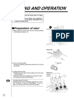Driving and Operation: Preparation of Start