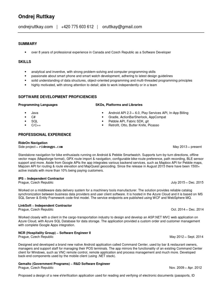 Ondrej Ruttkay: Programming Languages SKDS, Platforms and Libraries ...