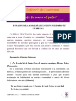 Gesto Solidario 2021 - Rosario para Acompañar El Gesto de Cuaresma