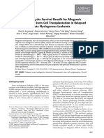 Quantifying The Survival Benefit For Allogeneic Hemat - 2009 - Biology of Blood