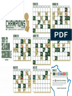 2021-22 Milwaukee Bucks Schedule