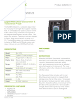 Magnaflux, Hall Effect Gaussmeter - Product Data Sheet (2018)