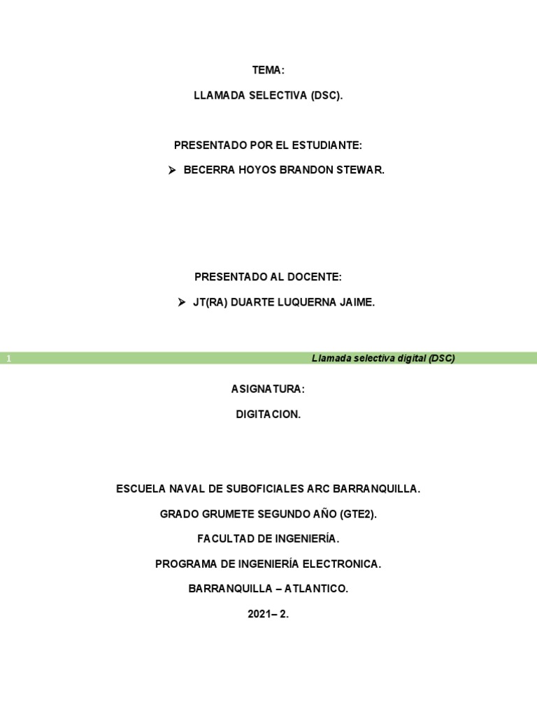 Llamada Selectiva Digital PDF Inalámbrico Comunicación