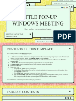 Little Pop-Up Windows Meeting Green Variant - by Slidesgo