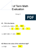 [Template] End of Term Math Evaluation Group 2
