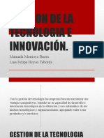 GESTION DE LA TECNOLOGIA E INNOVACIÓN