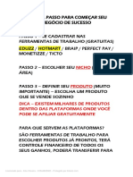 PASSO A PASSO PARA COMEÇAR SEU NEGÓCIO DE SUCESSO