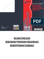 2019 - Laporan Kajian Evaluasi Kebijakan Penataan Organisasi Kementerian & Lembaga