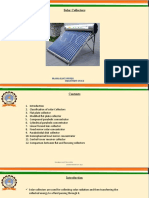 Solar Collectors: Prabha Kant Dwivedi Department of Ece