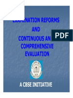 CBSE Continuous Comprehensive Evaluation Reform Initiative