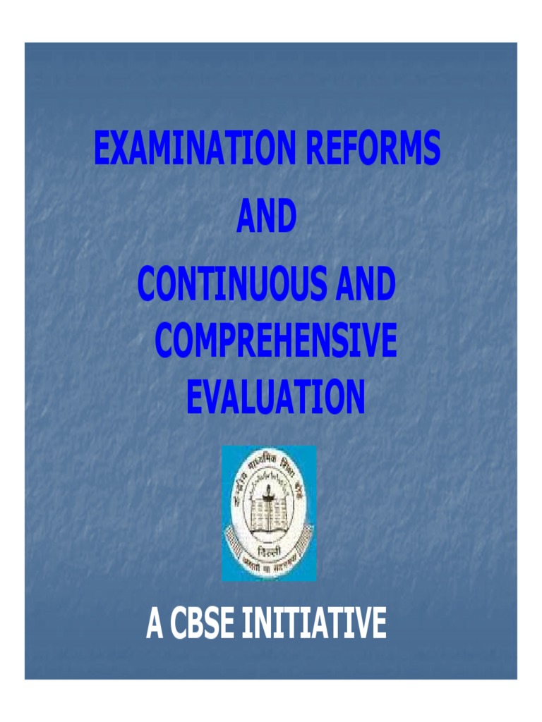CCE: Comprehensive Evaluation Overview | PDF | Educational Assessment ...