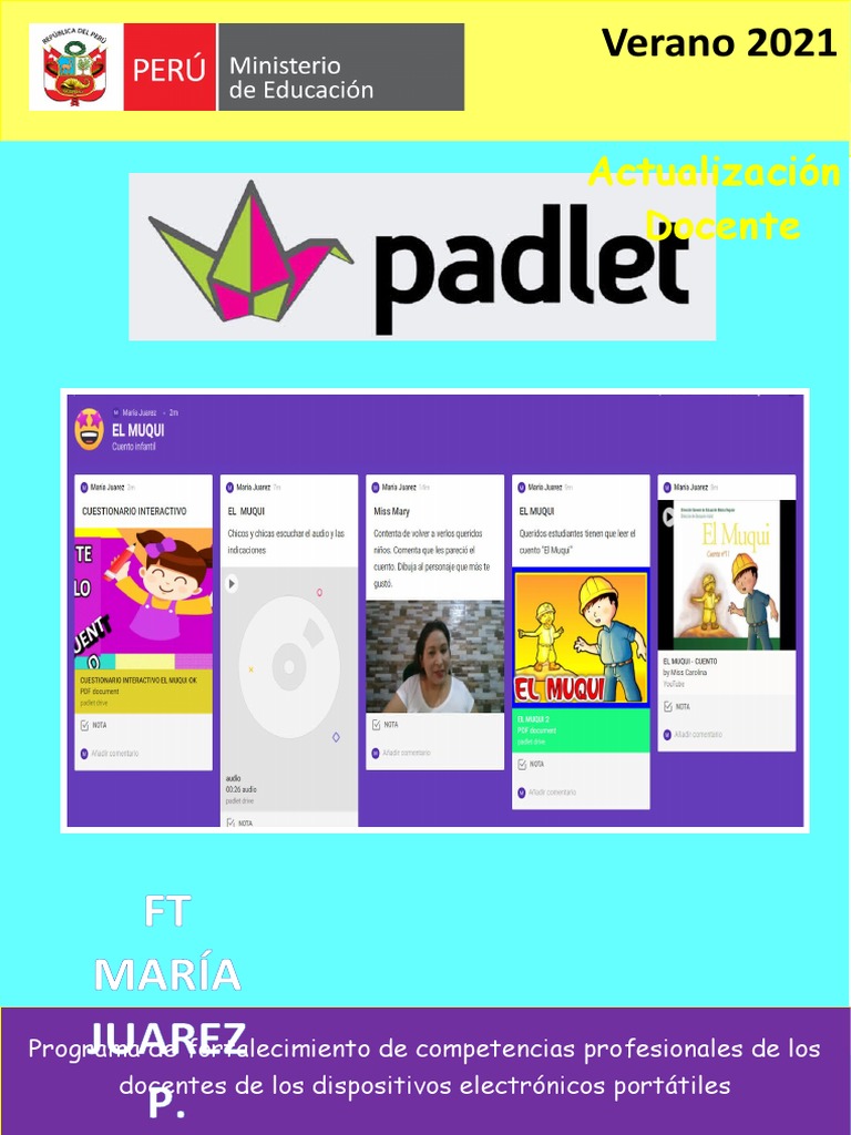 Tutorial Completo de Padlet Educativo | PDF | ciberespacio | Multimedia