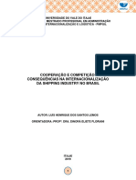 Cooperação e Competição Consequências Na Internacionalização Da Shipping Industry No Brasil