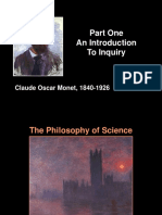 Part One An Introduction To Inquiry: Claude Oscar Monet, 1840-1926