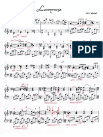 Mozart -Lacrymosa- Easy Piano Hand-corrected Score