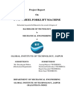 Two-Wheel Forklift Machine: Project Report On