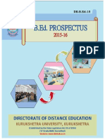 B.ed. Prospectus 2015-16